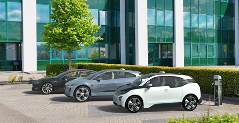 Electric Car Charger Reading
